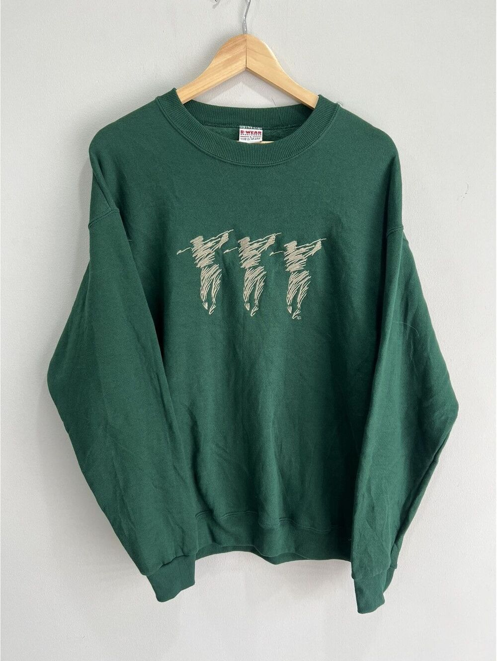 Vintage 90s Golf Sweater Forest Green